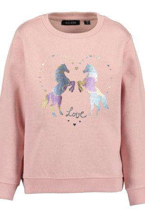 Sweater BlueSeven Pferde rosa