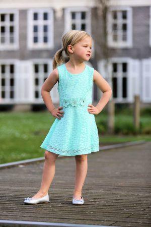 Kleid Flower mintgrün