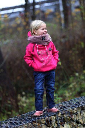 Hoodie Pferd rosa