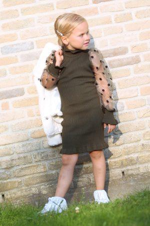 Kleid Pünktchen grün