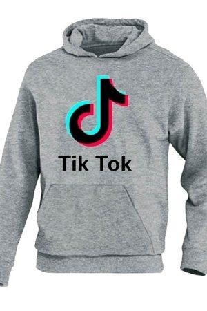 TikTok Hoodie - Kapuze grau