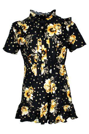 Kleid Flowerina gelb