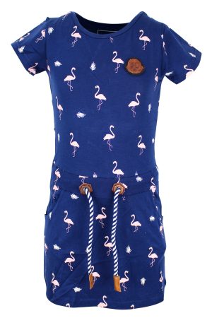 Kleid Flamingo blau