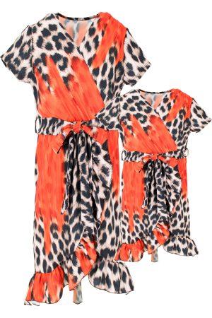 Kleid Mother and Me Panther rot