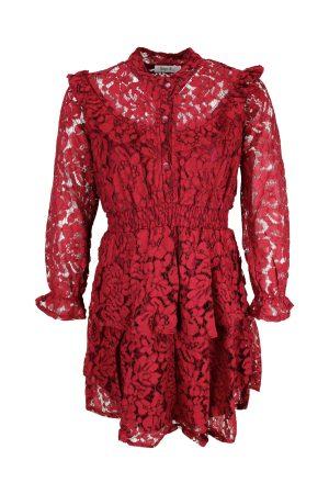 Kleid Style Spitze rot