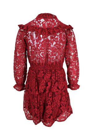 Kleid Style Spitze rot