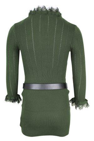Kleid Stretch Spitze grün