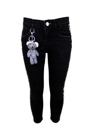 Jeans mit Pantherprint