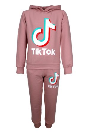 TikTok Trainingsanzug Jogginganzug Premium rosa