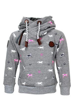 Pullover Pferdchen grau