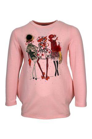 Langarmshirt Mädchen rosa