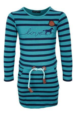 Kleid Pferde grün