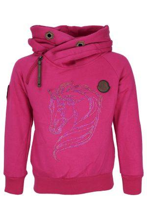 Hoodie Pferd rosa