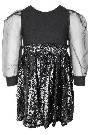 Kleid Glitzer schwarz