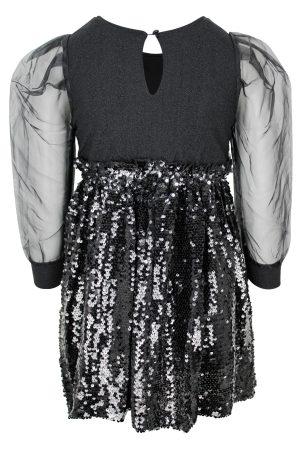 Kleid Glitzer schwarz