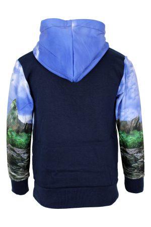 Kapuzenpullover Dinosaurier blau