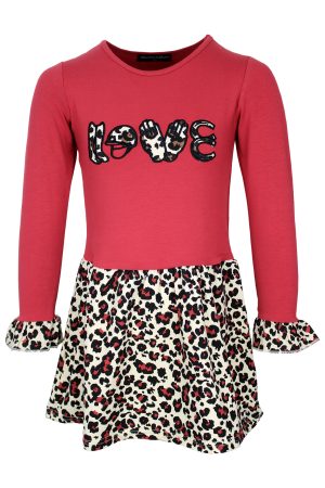 Kleid Panther Love rot