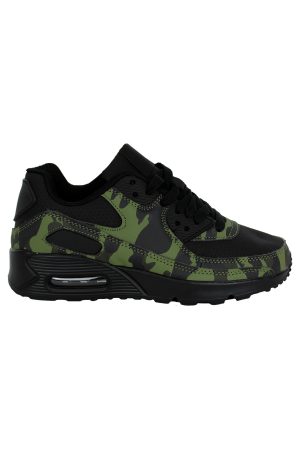 Sneakers Camouflage-Print grün