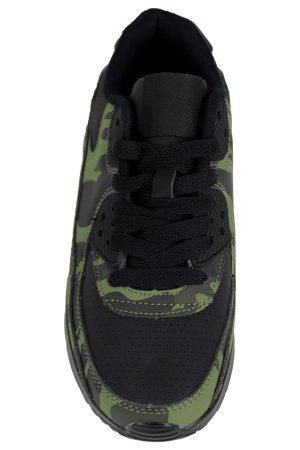 Sneakers Camouflage-Print grün