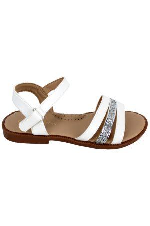 Sandalen Glitzer weiss