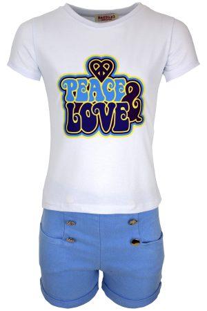 Set Peacelove blau