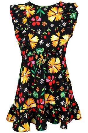 Kleid Sonnenblume schwarz