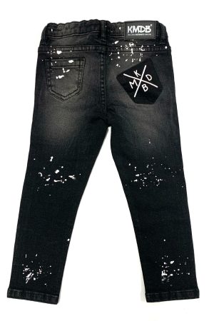 Hose Jeans Marshall Black with Splashes