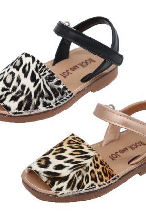 Sandalen Leopard braun