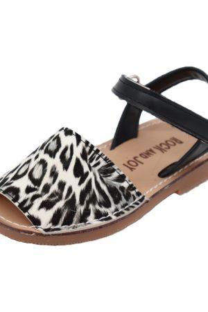 Sandalen Leopard weiß