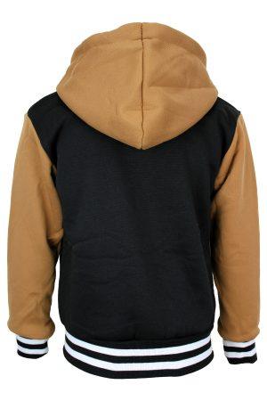 Sweatjacke bomber schwarz braun