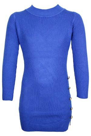 Kleid Pulloverkleid blau