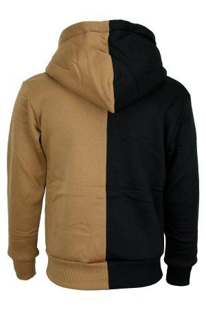 Hoodie schwarz braun