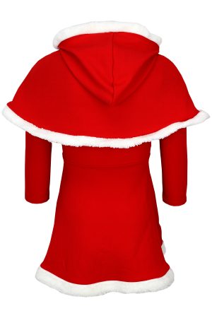 Kleid Santa Girl rot