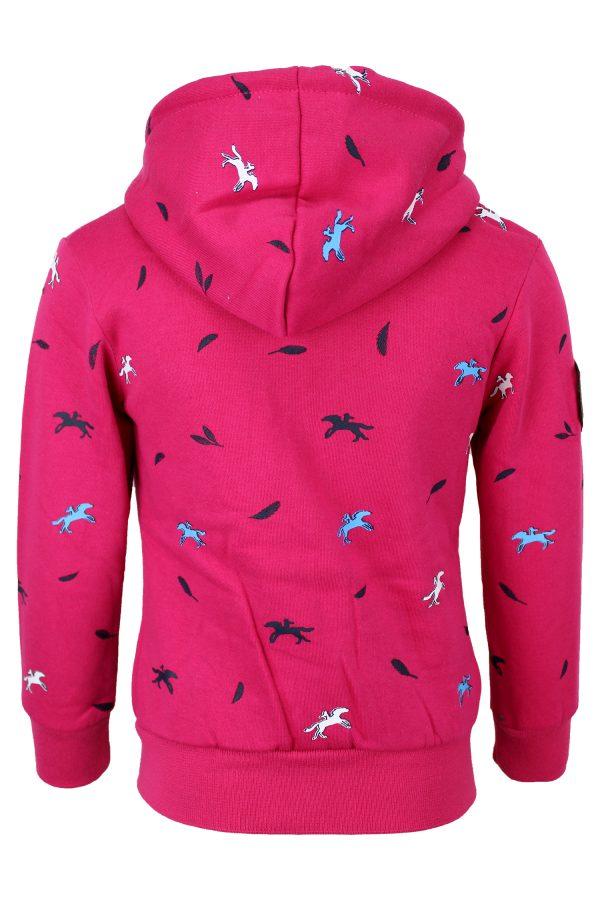 Sweatjacke Pferd rosa