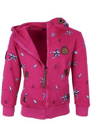 Sweatjacke Seestern rosa