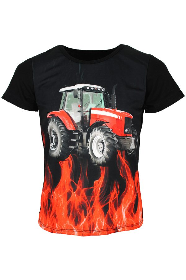 Shirt Traktor schwarz