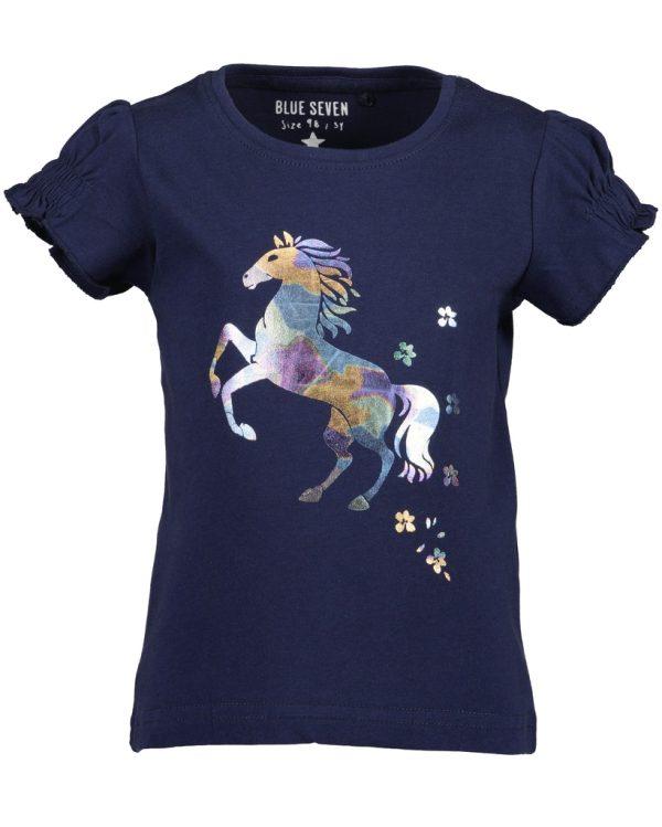 Blueseven t-shirt pferd blau