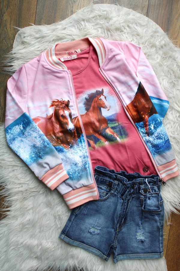 Bomberweste Pferd rosa, shirt pferd rosa
