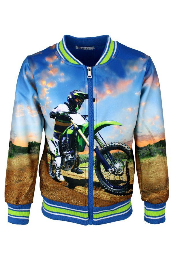 Bombervestje motorcross blauw