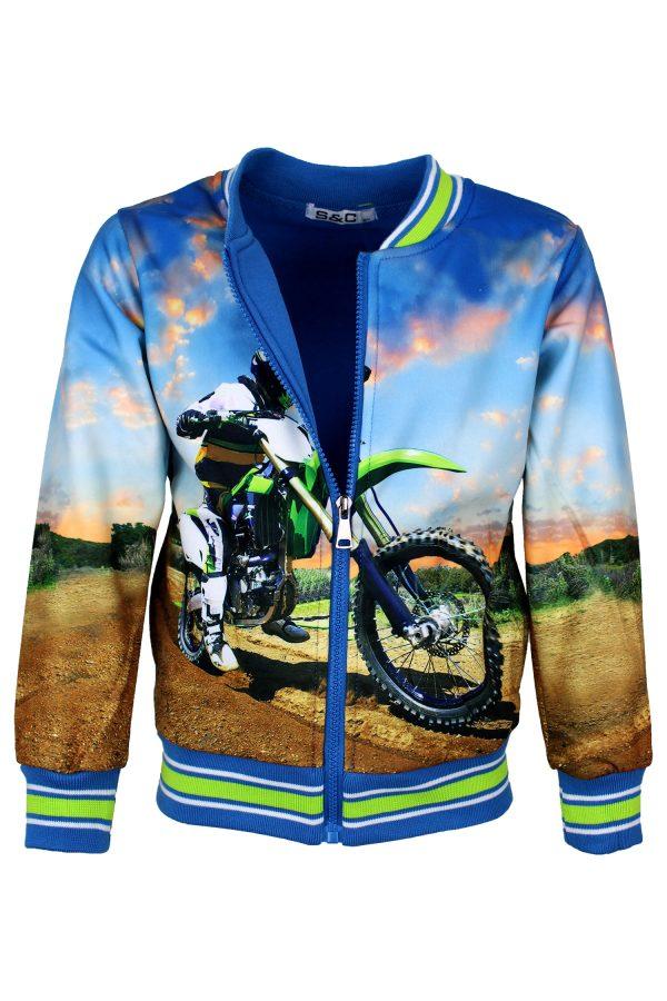 Bombervestje motorcross blauw