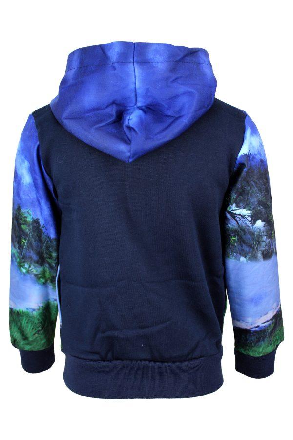 Sweatjacke Dinosaurier T-Rex blau