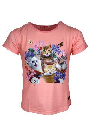 Shirt Katzen rosa