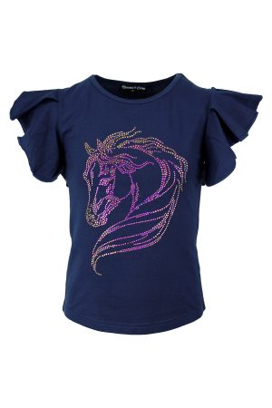 Shirt Pony blau