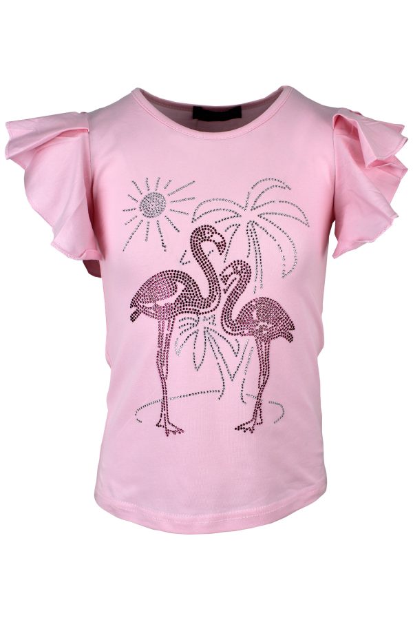 shirtje flamingo roze