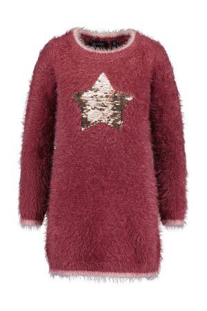 Jurkje Sweaterdress Blue Seven Star rood
