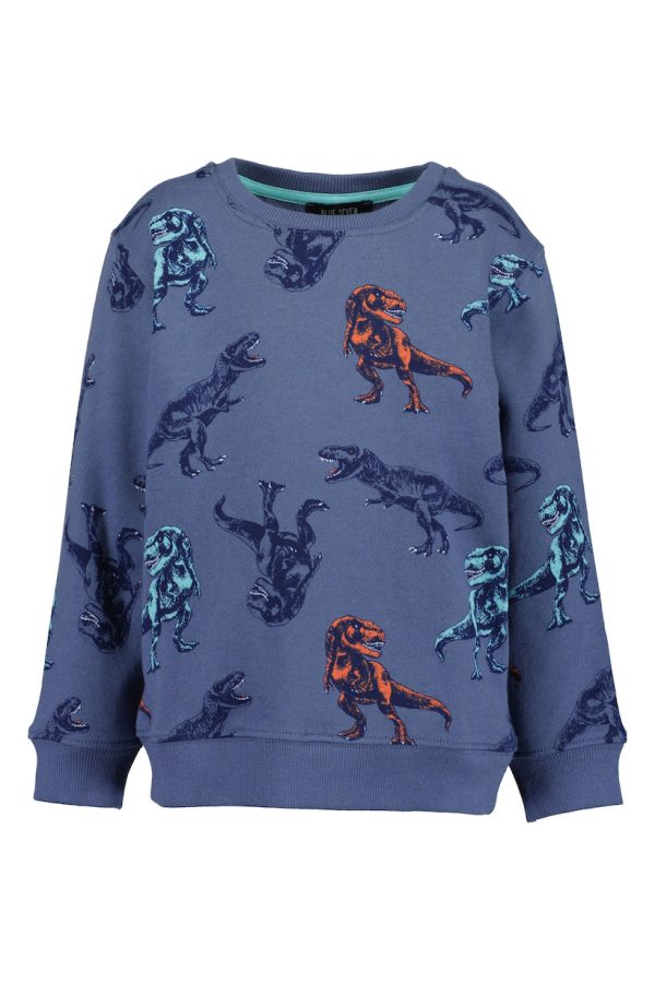 Sweater Blue Seven Dinosaurier blau