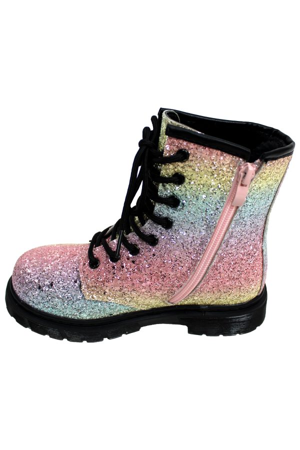Boots Glitzer Rainbow