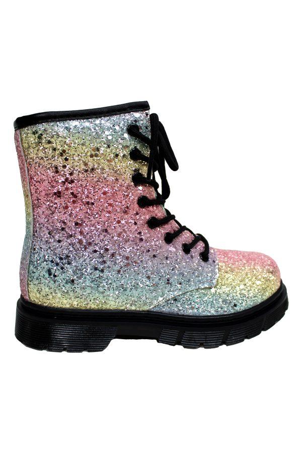 Boots Glitzer Rainbow