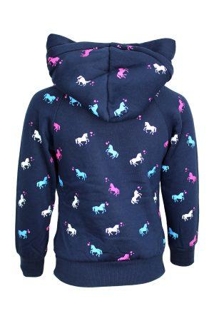 Kapuzenpullover Lovehorse blau