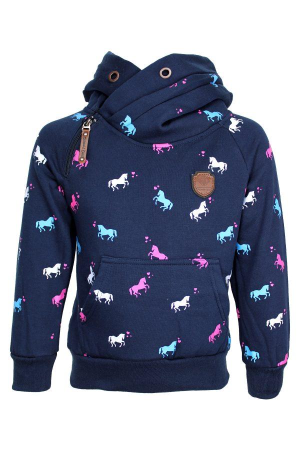 Kapuzenpullover Lovehorse blau